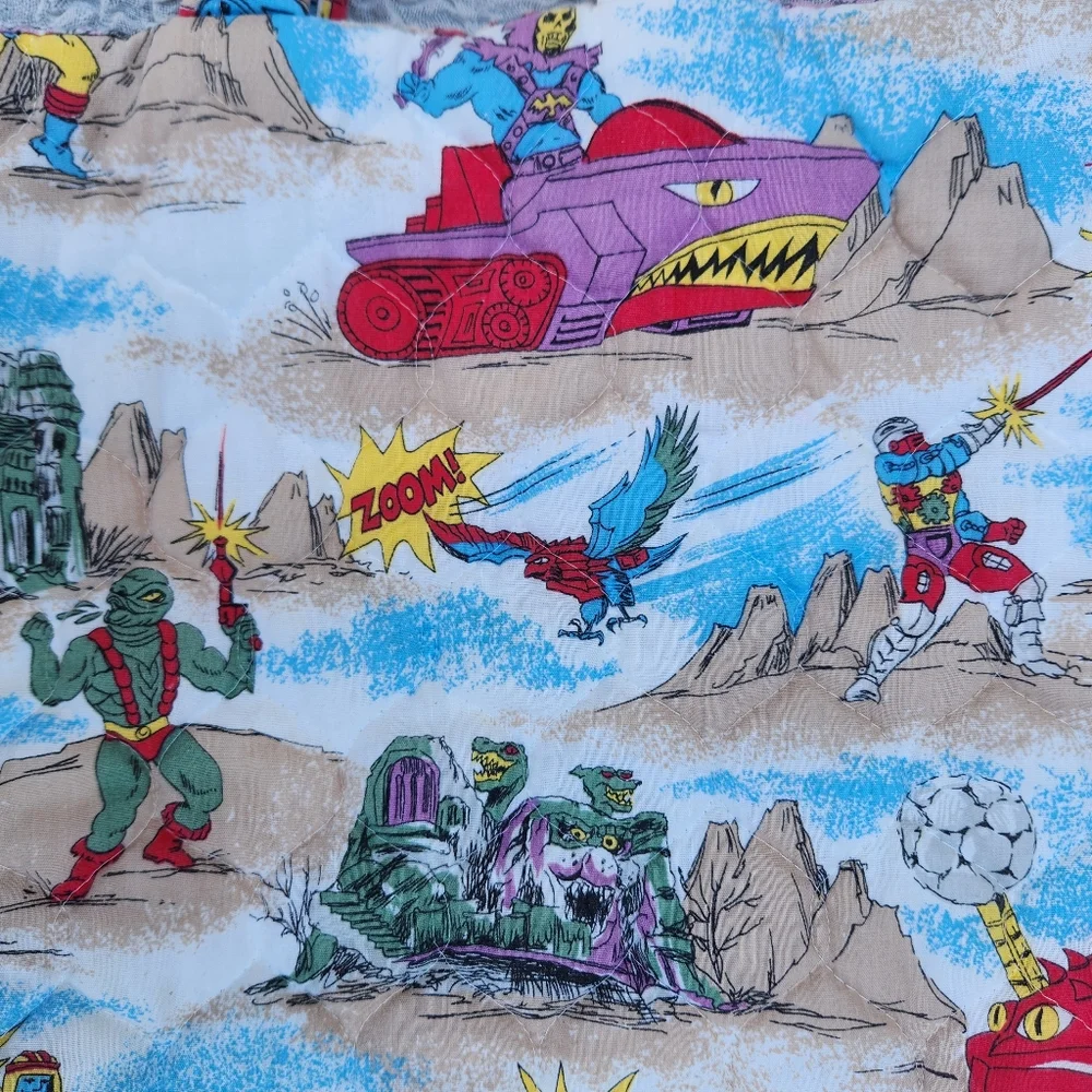 Masters of the Universe He Man Tote Bag Hand Made Quilted